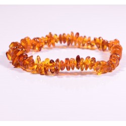 Lot 5 wholesale Natural Baltic amber baroque adult bracelet