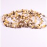 Lot 6 wholesale Natural Baltic amber baroque adult bracelet