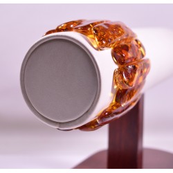 Natural Baltic amber cognac bracelet large size