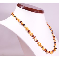 45 cm Baltic amber multi-color adult necklace