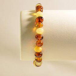 Bracelet adulte en ambre naturel de la Baltique
