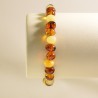 Natural Baltic amber multicolor adult bracelet