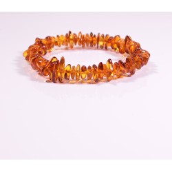 Lot 5 wholesale Natural Baltic amber Cognac style adult bracelet