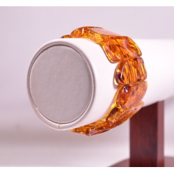 Natural Baltic amber large size bracelet