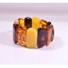 Natural Baltic amber mix bracelet big size