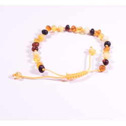 18 - 20 cm Baltic amber bracelet - unpolished color