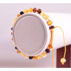 18 - 20 cm Baltic amber bracelet - unpolished color