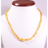45 cm Baltic amber small honey beads adult necklace