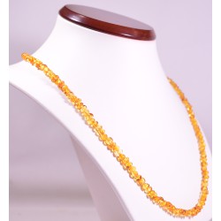 55 cm Baltic amber small honey beads adult necklace