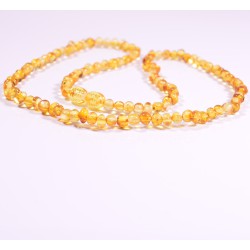 55 cm Baltic amber small honey beads adult necklace