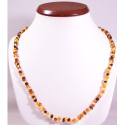 55 cm Baltic amber small mix beads adult necklace