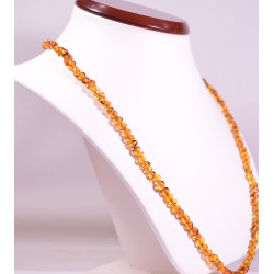 55 cm Baltic amber small cognac beads adult necklace