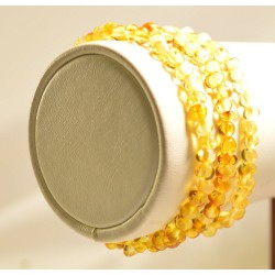 Lot 3 wholesale Natural Baltic amber honey style adult bracelet