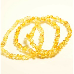 Lot 3 wholesale Natural Baltic amber honey style adult bracelet