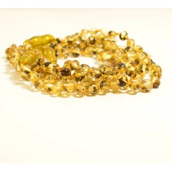 Lot of 5 wholesale Genuine Baltic amber bracelet -green with clasp
