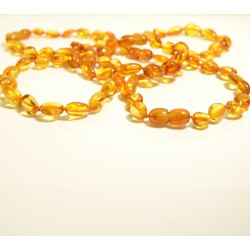 Lot 5 wholesale Natural Baltic amber olive bracelet with clasp