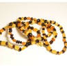 Lot 5 wholesale Natural Baltic amber multi color adult bracelet