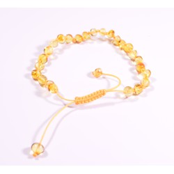 18 - 20 cm Baltic amber bracelet - honey color