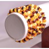 Lot 5 wholesale Natural Baltic amber beads multi color adult bracelet
