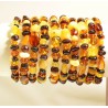 Lot of 10 wholesale Genuine Baltic amber bracelet - multicolor style