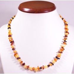45 cm Lot of 5 wholesale Genuine Baltic amber multi color adult necklace