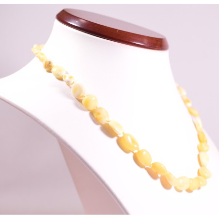 45 cm Lot of 5 wholesale natural Baltic amber olive adult necklace